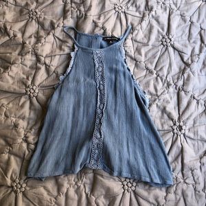 Kendall & Kylie blue halter tank top